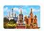 Магнит Москва Коллаж Спасская башня - ХВБ - Колокольня Ивана Великого (винил) (030-1-19K7)