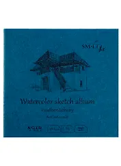 Скетчбук 9*9см 24л "SMLT Art Authenticbaby Watercolor", 280г/м2, белая бумага, 7БЦ