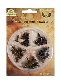 Набор брадсов для скрапбукинга (MB04RC) (38шт) (металл) (Рукоделие) (блистер)