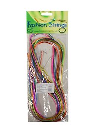 Набор трубочек для плетения яркие прозр. (514693) (20 шт.) (1м) (Fashion Strings) (упаковка)