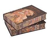 Книга для записей «А. Муха», А5, 248 листов, твердая обложка, в ассортименте - 2