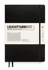 Книга для записей B5, 109 листов в клетку "Composition", твердая обложка, Черный, Leuchtturm1917