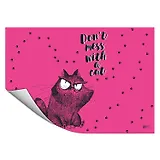 Клеенка для уроков труда "Крэйзи кот" 500*700мм, ПВХ, блистер