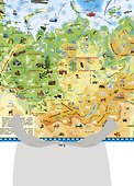 Карта России для детей с наклейками - 1