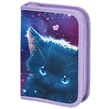 Пенал 1 отделение "Anime cat" 21*14 см, 1 откидная планка, полиэстер