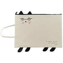 Папка для тетрадей «Lovely cat» А4, ткань, на молнии, AnAn