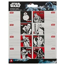 Наклейки для тетрадей «Star Wars», 16 штук, Academy Style