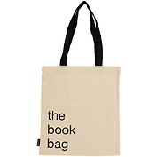 Сумка-шоппер The book bag бежевая, текстиль 40см.*32см.