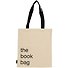 Сумка-шоппер The book bag бежевая, текстиль 40см.*32см. - 0