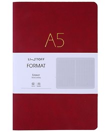 Книга для записей А5 60л "Format. No 4" иск.кожа, интеграл.переплет, тиснение фольгой