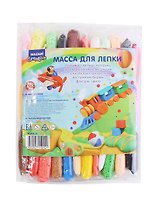 Mасса для лепки Mazari Creative, 36 цветов по 10 г. (+пластиковые стеки 3 шт.) (3+)