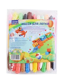 Mасса для лепки Mazari Creative, 36 цветов по 10 г. (+пластиковые стеки 3 шт.) (3+)