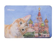 Магнит коты Храм Василия Блаженного (картон) (Москва) (МК/208/003)