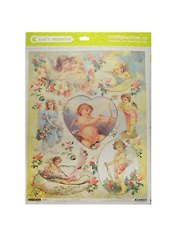 Рисовая бумага для декупажа Craft Premier Купидончики (CP05370) (А3) (25г/м) (упаковка)