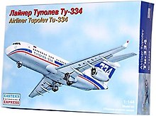 Лайнер Туполев Ту-334 (1:144) (14402) (коробка) (ВЭ)