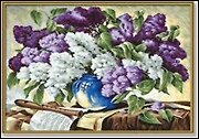 Набор для раскрашивания Сирень в вазе (609130324) (40х50см) (коробка)
