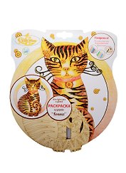 Раскраска из дерева Кошка Для взрослых и детей Giftway (КоллЖивМир) (упаковка)