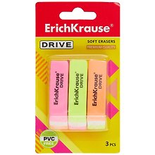 Ластик «Drive», Erich Krause, 3 штуки
