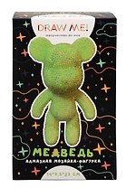 Алмазная мозаика на фигурке Draw Me! "Зеленый мишка", (14*9,5*23 см)
