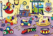 Игровая комната (D68) (развивающая деревянная игра)