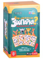 Настольная игра ТМ Play Land Кто убежал из Зоопарка (56 карт) L-219