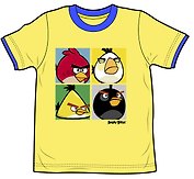 Angry Birds Футболка для мальчиков FOURSOME (7-8 лет, Желтый) (TSB83-YELL-AB)