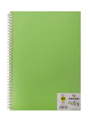 Блокнот для эскизов А4 50л "Notes" 120г/м2, зел.пласт.обл, спираль, Canson