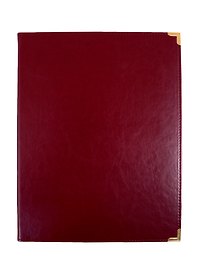Папка адресная А4, кожзам, бордо, Lezar