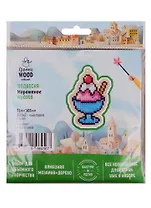 Набор для объемного творчества "Гранни Wood" Алмазная мозаика Подвеска Мороженое (Wp0169) (71х103) (упаковка)