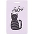 Чехол для карточек Meow (черный котик) (ДГ2019-236) - 0