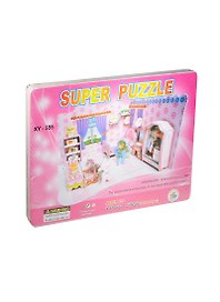 Конструктор 3D Комната принцессы (XY-555) (124368) (18,8х20,4х13,7см) (Super Puzzle) (3+)