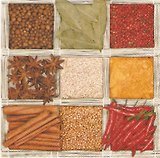 Салфетки Maki бум. сервировочные Пряности (SLOG011901) (33х33) (20шт) (3сл)