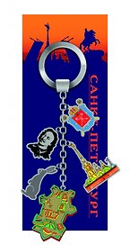 Брелок гирлянда Санкт-Петербург. Петропавловка 5 эл. [КЕ1-00133]