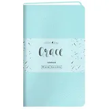 Записная книжка А6- 80л кл. "Grace. Голубой топаз", иск.кожа,интегр.обл., скругл.углы, ляссе