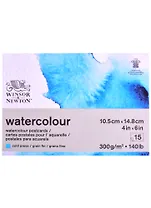 Альбом-склейка для акварели "Watercolour Paper" А6, 15л, 300г/м2, холодный пресс, Winsor&Newton