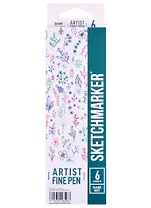 Ручки капиллярные 6цв Artist fine pen Dark colors, к/к, Sketchmarker