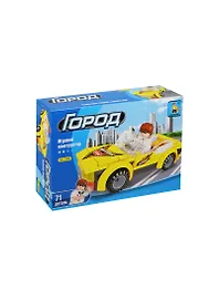 Конструктор пластмассовый Город Крутая тачка (25304) (71дет.) (AUSINI) (6+) (коробка)