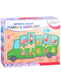Настольная игра «Автобус знаний. Мамы и малыши», Bright kids
