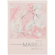 Записная книжка А6 80л тчк. "MATERIALS. MARBLE" интегр.обл., ламинация soft touch, тиснение фольгой