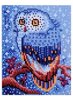 Алмазная мозаика "Совушка на ветке", 17х22