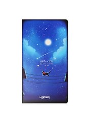 Записная книжка А6+ 24л лин. 90*170мм "Wait for you" карт.обл., тонир.внутр.блок, сшивка, LENWA