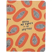 Тетрадь на кольцах в клетку Be Smart, "Fruits. Папайя", А4, 120 листов