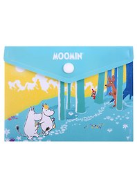Папка -конверт «MOOMIN. Муми -тролль и Фрекен Снорк в лесу» А6 на кнопке