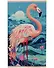 Алмазное панно на подвесе. Небесный фламинго. 30х50 см. - 0