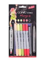 Набор маркеров Copic Ciao "Манга 8", 5 цветов + мультилинер 0.3 мм