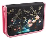 Пенал 1 отделение "Стрекозы" 20*14 см, молния