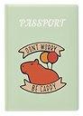 Обложка для паспорта Капибара Don’t worry be cappy (ОП2023-408)