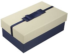 Коробка подарочная "White&Blue", 17*11*6,3см