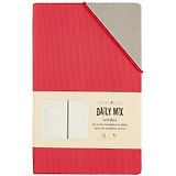 Недатированный ежедневник «Daily mix», красный, 136 листов, А5