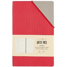 Недатированный ежедневник «Daily mix», красный, 136 листов, А5